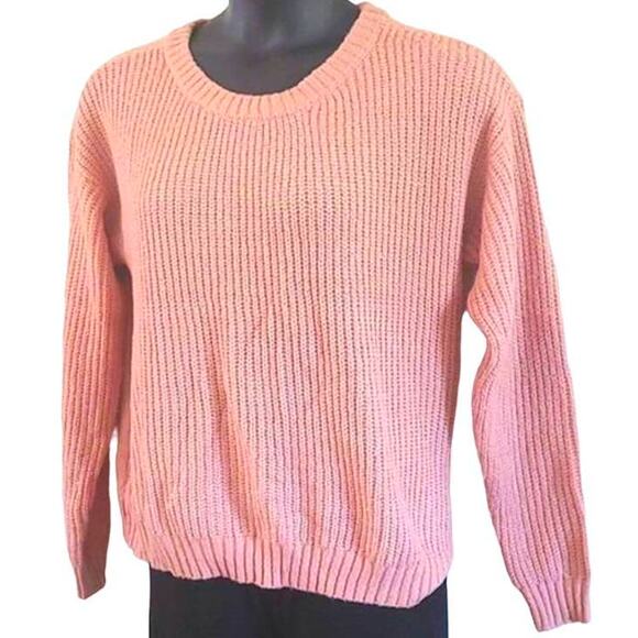 EVRI Women’s Cozy Ribbed Crewneck Sweater - Pink, Size 1X - NWOT - Picture 3 of 6